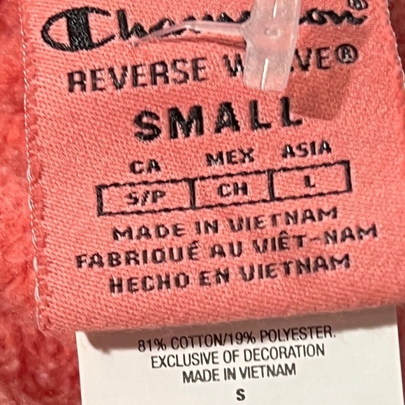 Champion Reverse Weave Crewneck Women's Top Tie Dye Pullover Sweatshirt - Picture 4 of 5